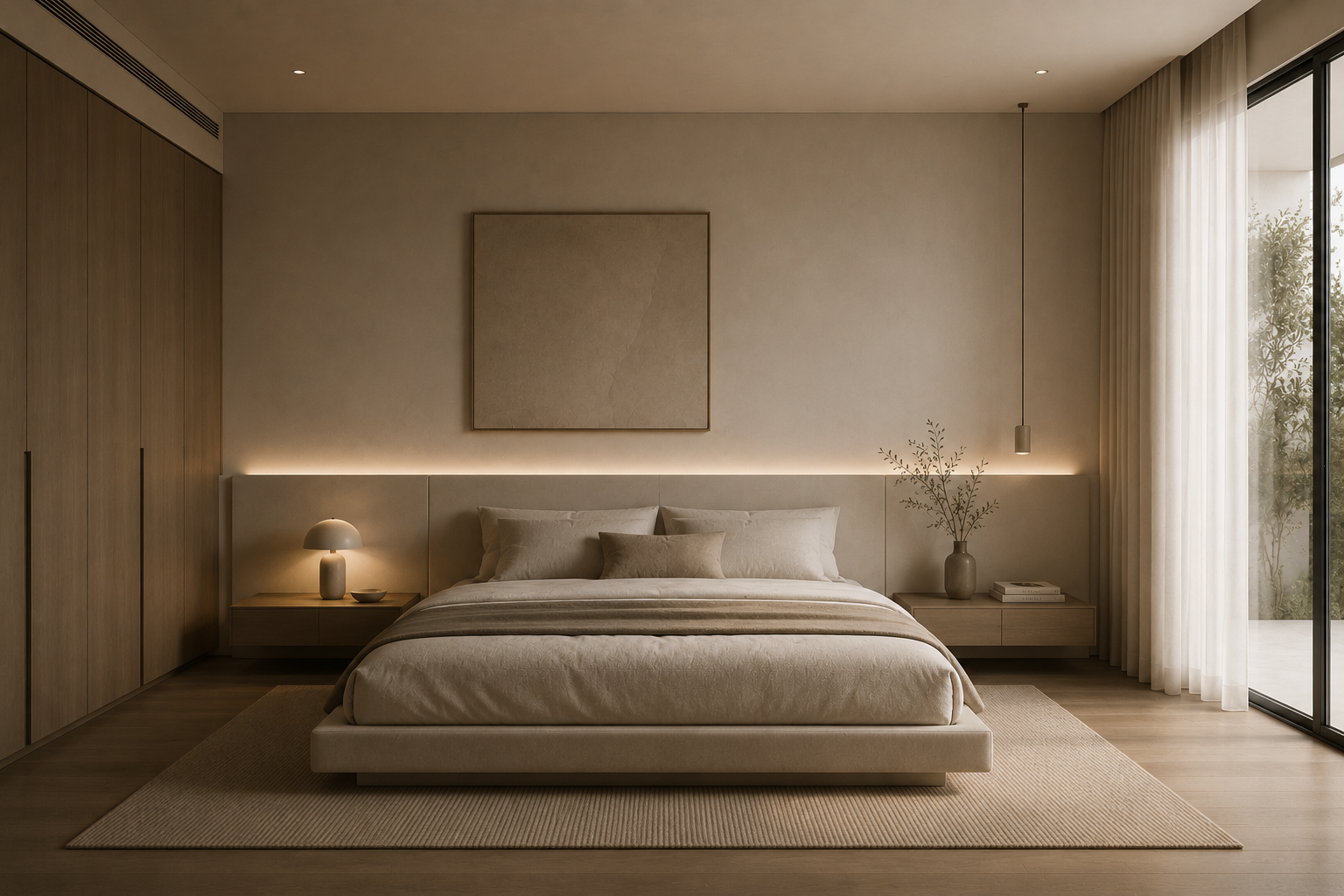 Soft Monochrome bedroom