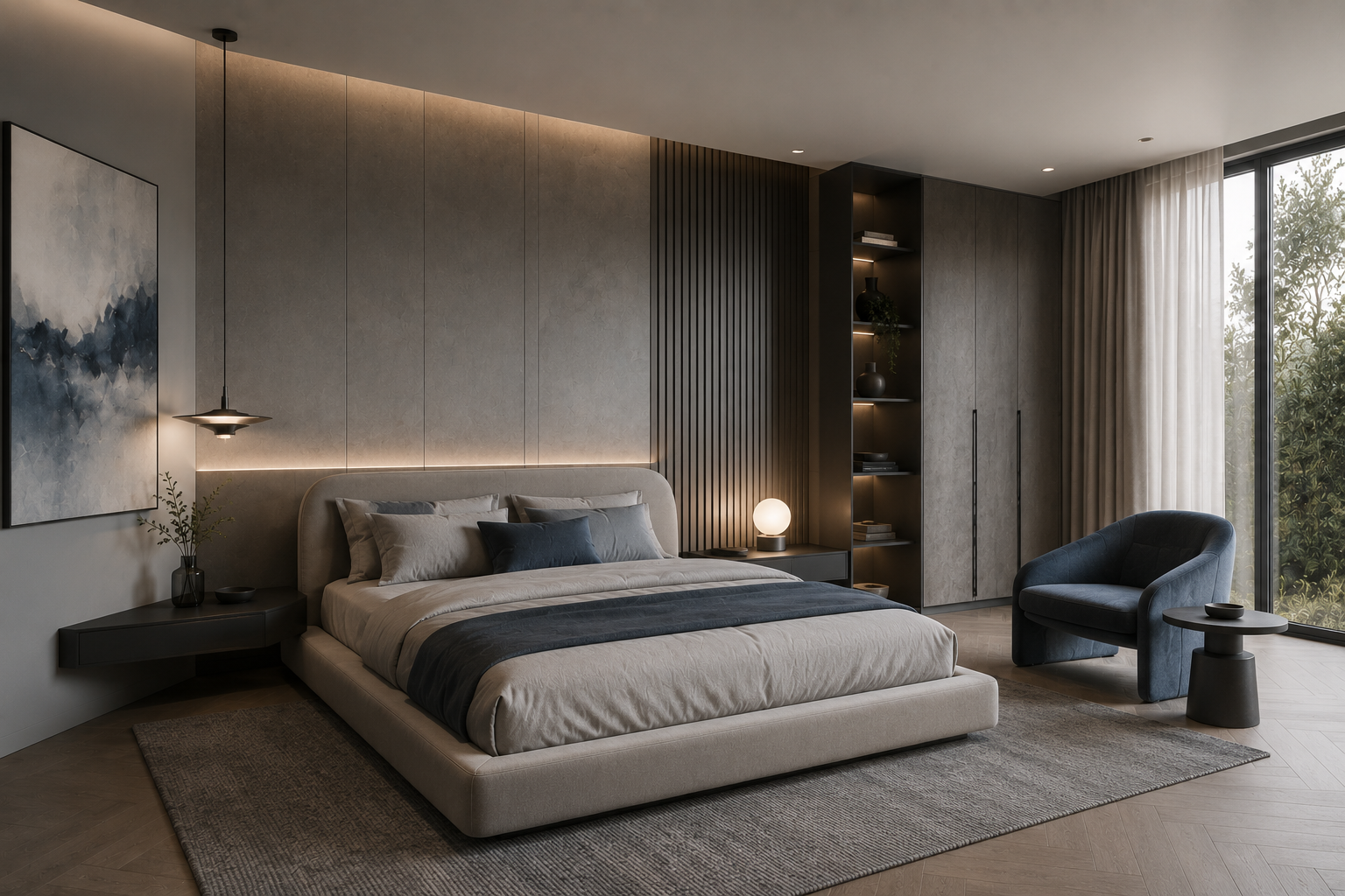 Blue Calm bedroom
