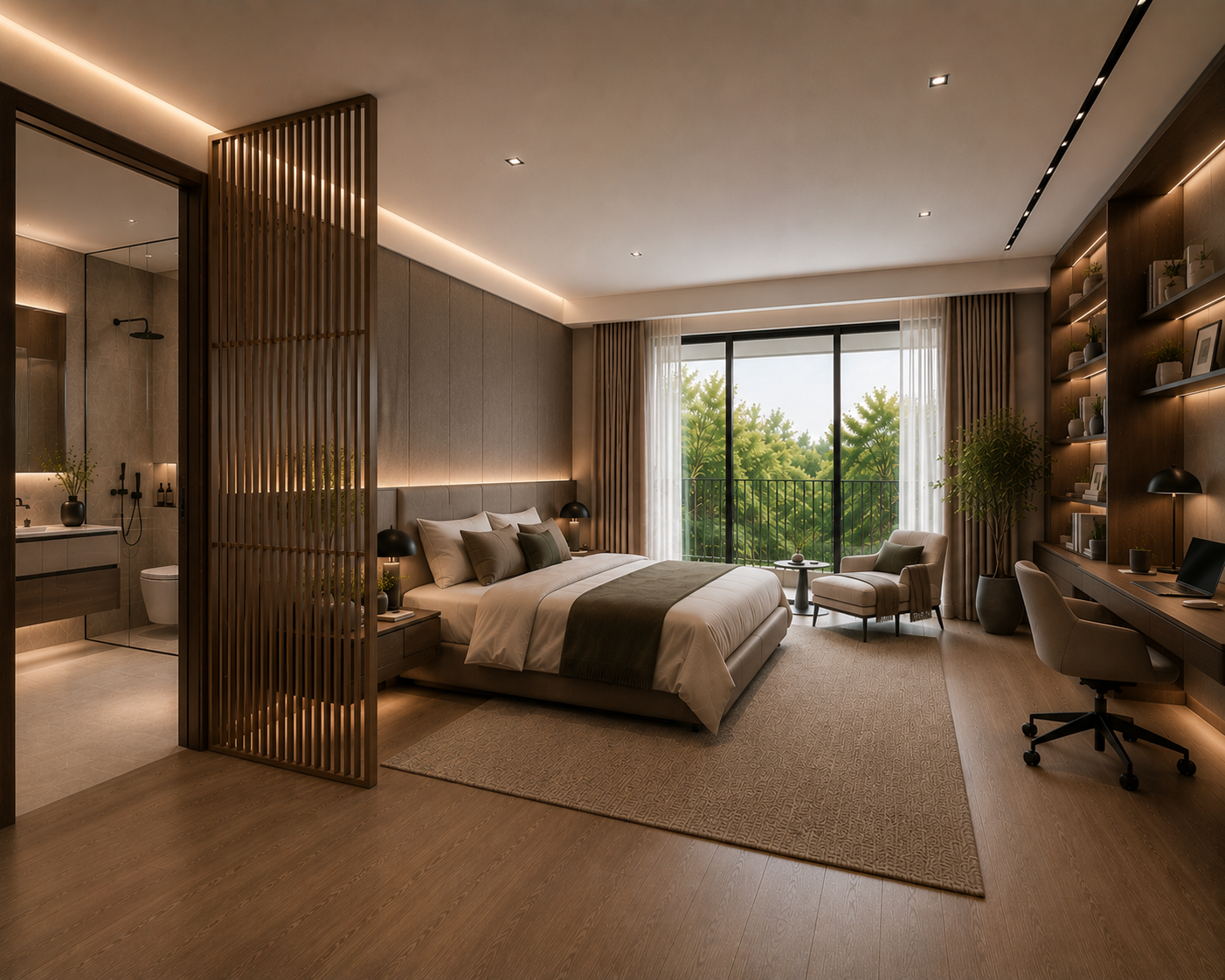 Warm Minimal bedroom