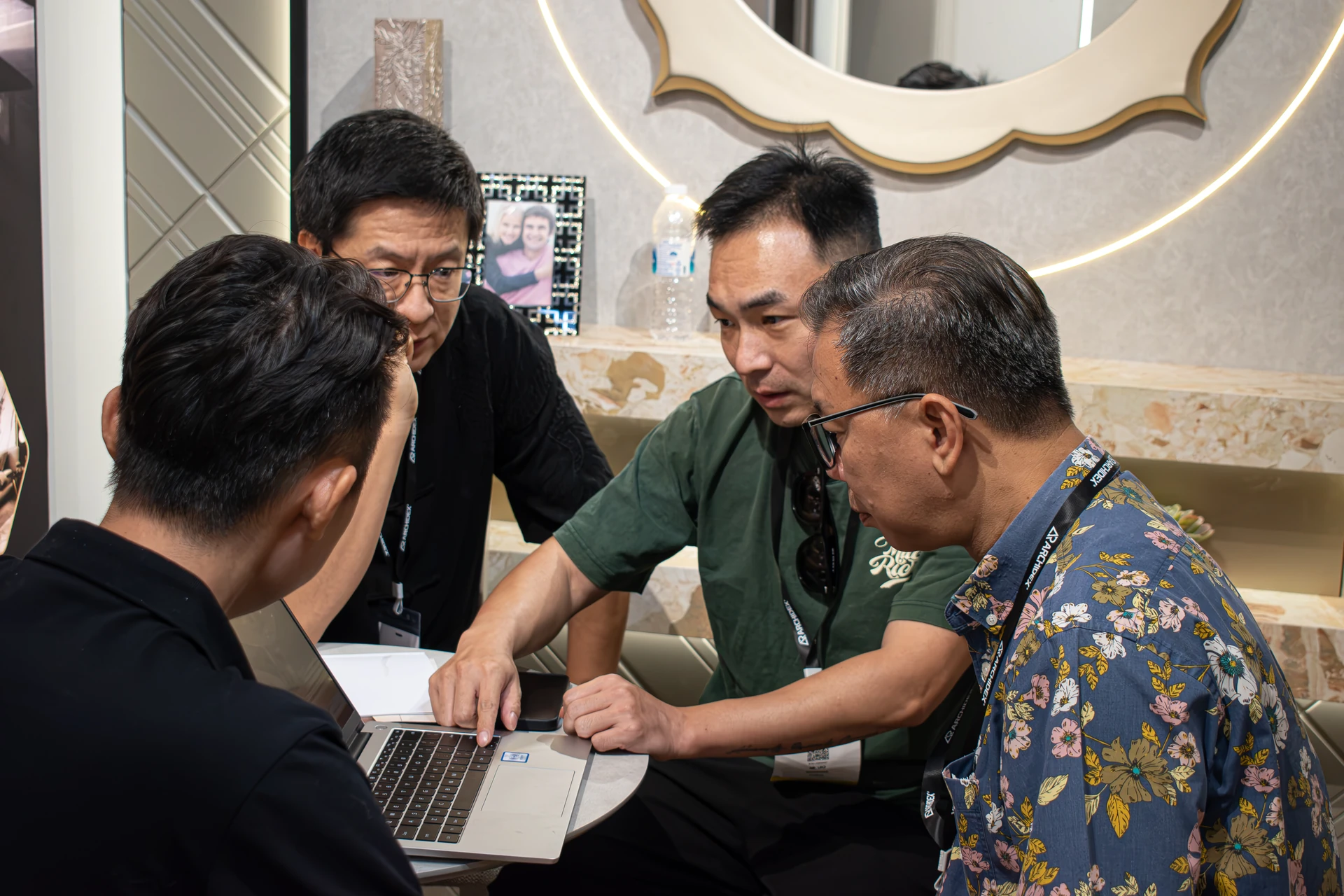 Design conversation with visitors at ARCHIDEX