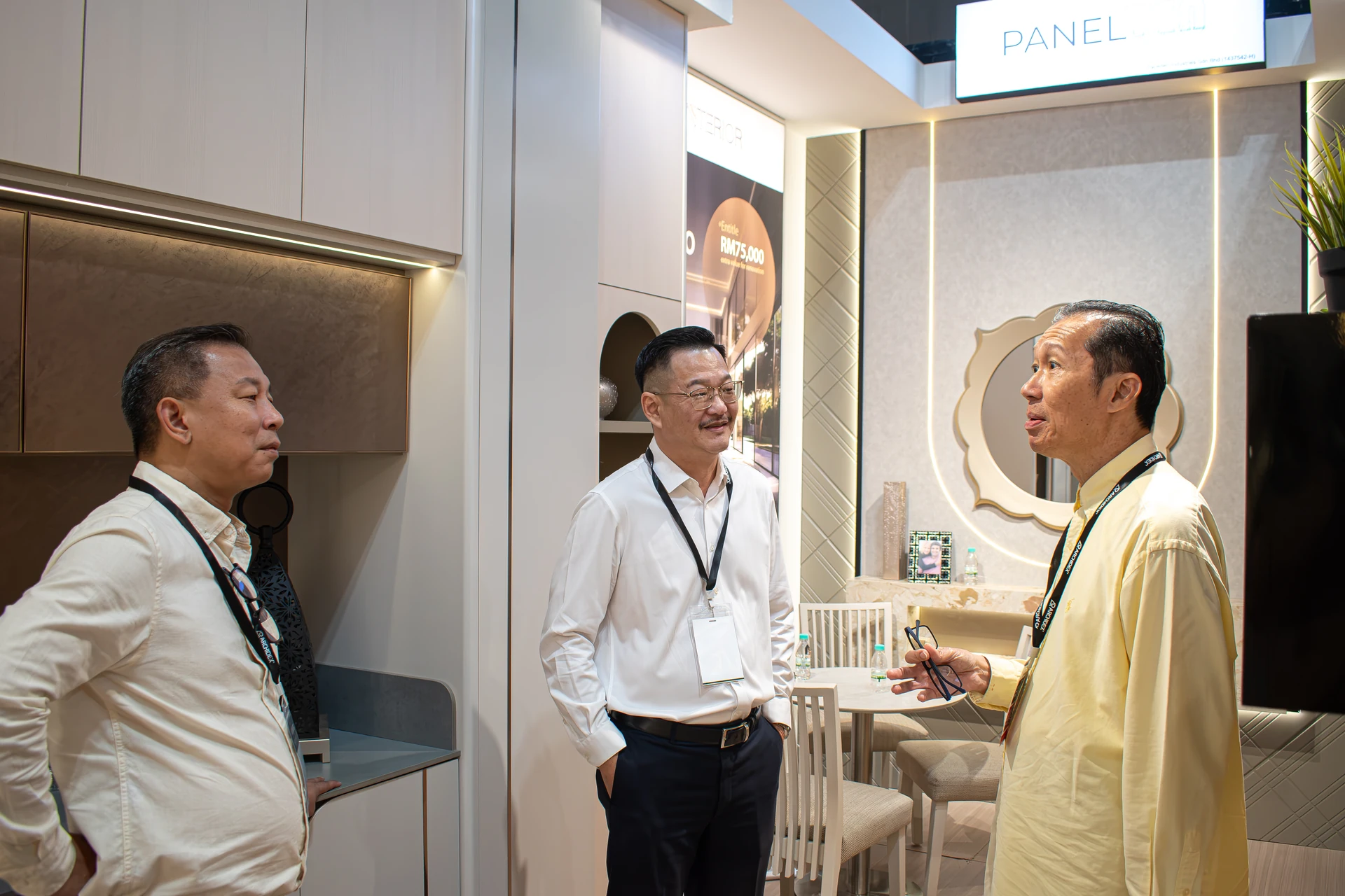 Conversation at the Novel Interior ARCHIDEX booth
