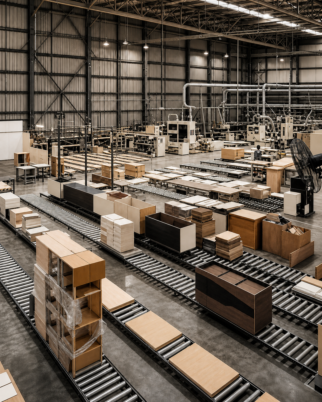 Novel Interior integrated furniture production workflow